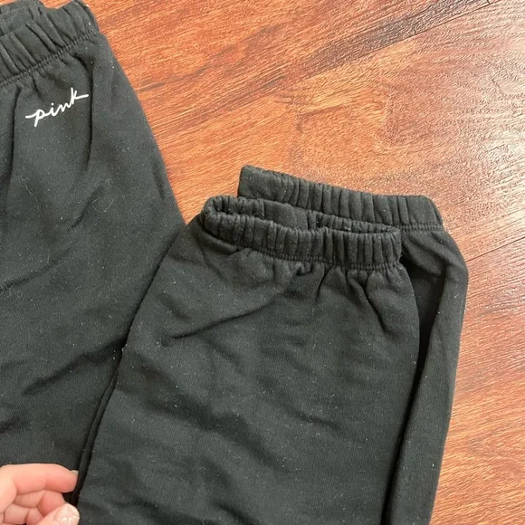 PINK Victoria's Secret Black Jogger Pants - Picture 2 of 5